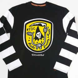 Motorcycle long-sleeved T-shirt YELLOW REAPER Fuel Sucker Club; Bikes & Adrenalin