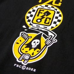 Motorcycle long-sleeved T-shirt YELLOW REAPER Fuel Sucker Club; Bikes & Adrenalin