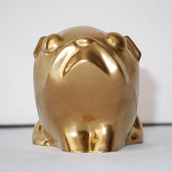 Mała Rzeźba Złoty Mops