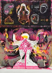 Litografia Barwna ZŁE DRZEWO grafika artystyczna, Krzysztof Świętek