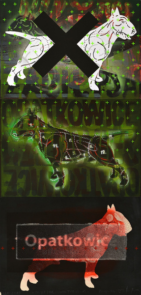 Farblithographie TRYPTYK OPATKOWICKI  künstlerische Grafiken, Krzysztof Świętek