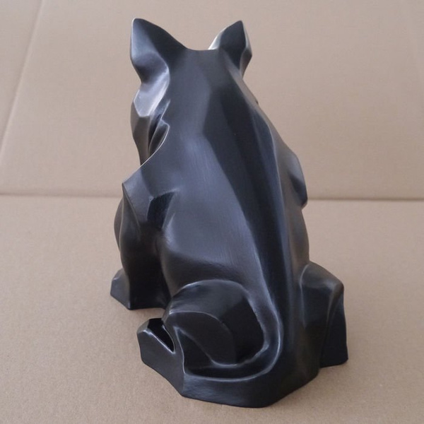 Rzeźba Bull Terrier Czarny