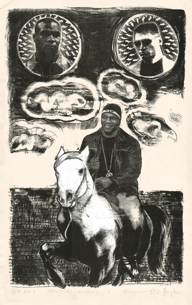 Litografia barwna PATATAJ PATATAJ grafika artystyczna Krzysztof Świętek