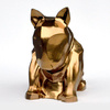 Sculpture Bull Terrier Golden Bling Bling!