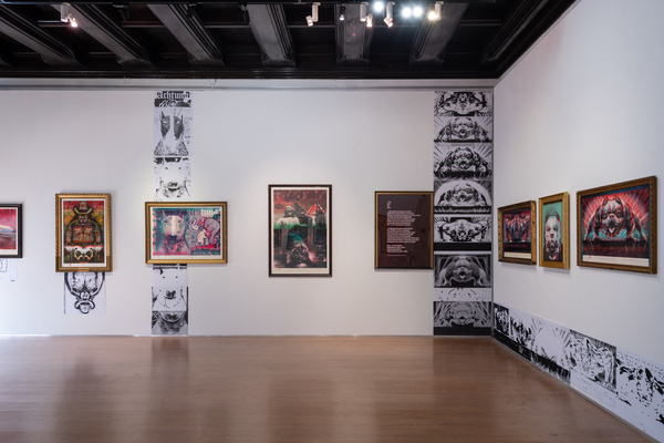 Litografia barwna PSUBRACIA SYJAMSCY PASTORA CLEAMOOSHK'O grafika artystyczna Krzysztof Świętek