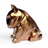 Sculpture Bull Terrier Golden Bling Bling!