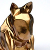 Golden Bullterrier-Hundeskulptur Bling Bling!
