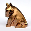 Sculpture Bull Terrier Golden Bling Bling!