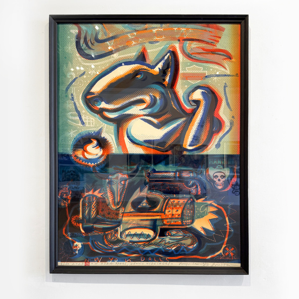 Litografia Barwna W USiA BYŁEŚ, GÓWNO WIDZIAŁEŚ! Grafika Artystyczna Krzysztof Świętek