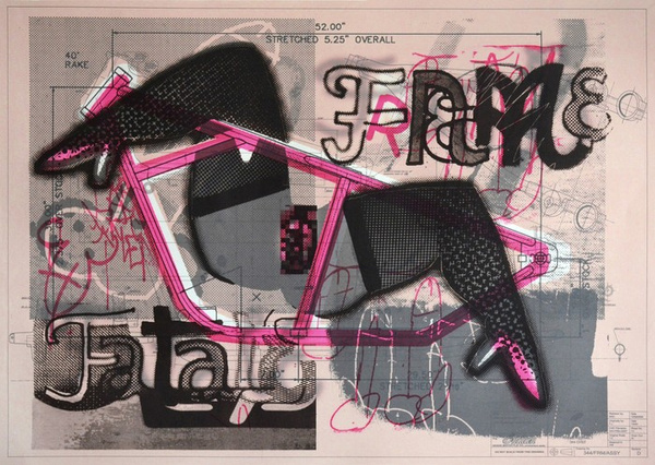 Litografia Barwna FRAME FATALE, grafika artystyczna Krzysztof Świętek