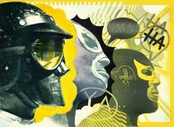 Litografia Barwna NA PODIUM, grafika artystyczna, Krzysztof Świętek