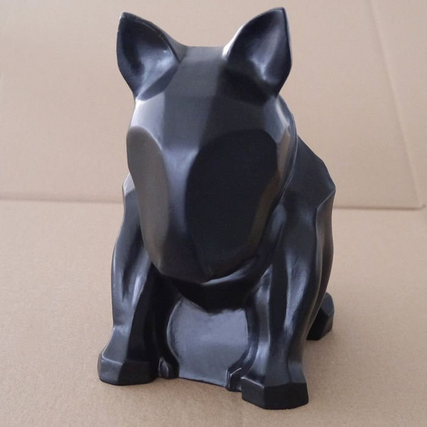 Rzeźba Bull Terrier Czarny