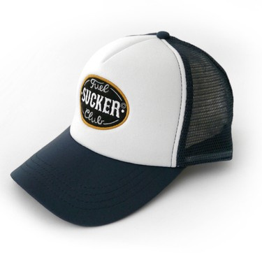 Czapka z daszkiem Fuel Sucker Club SOUTHERN MOTEL LOGO Trucker biało granatowa