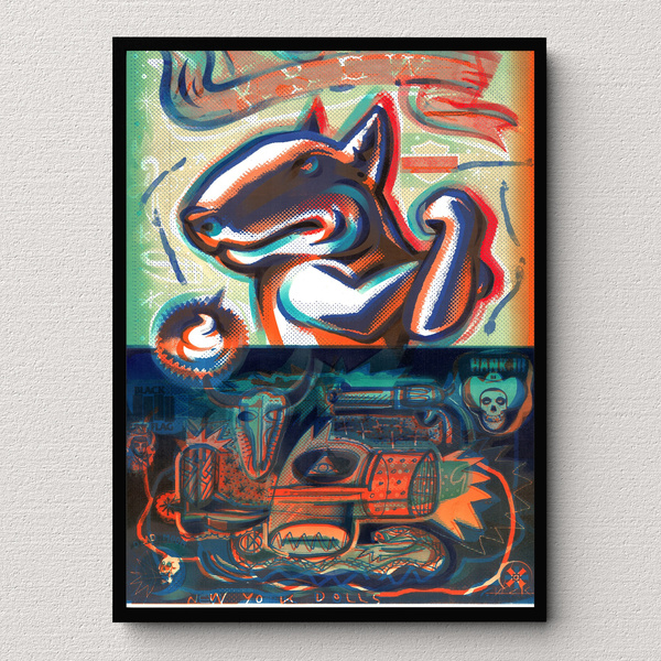 Art Print W USiA BYŁEŚ, GÓWNO WIDZIAŁEŚ! Krzysztof Świętek