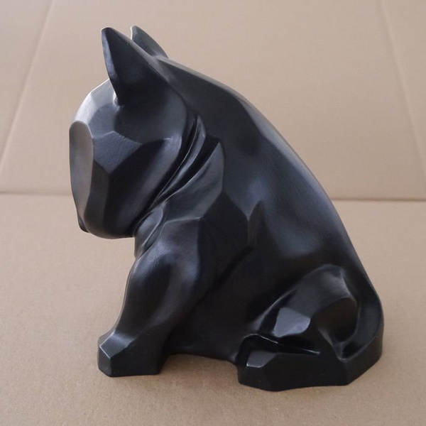 Rzeźba Bull Terrier Czarny